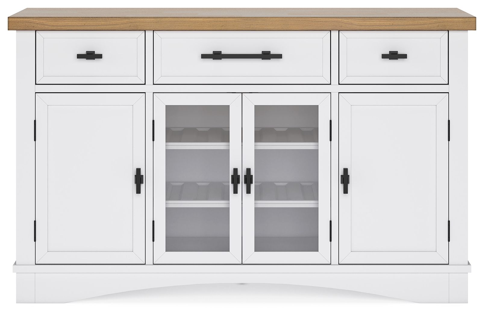 Ashbryn - White / Natural - Dining Room Server