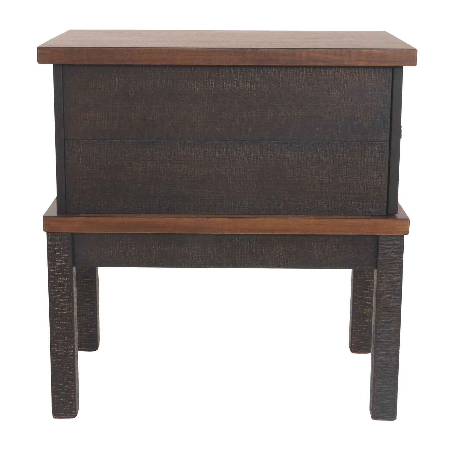 Stanah - Brown / Beige - Chair Side End Table