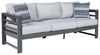 Amora - Charcoal Gray - Sofa With Cushion