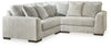 Regent Park - Pewter - 3-Piece Sectional