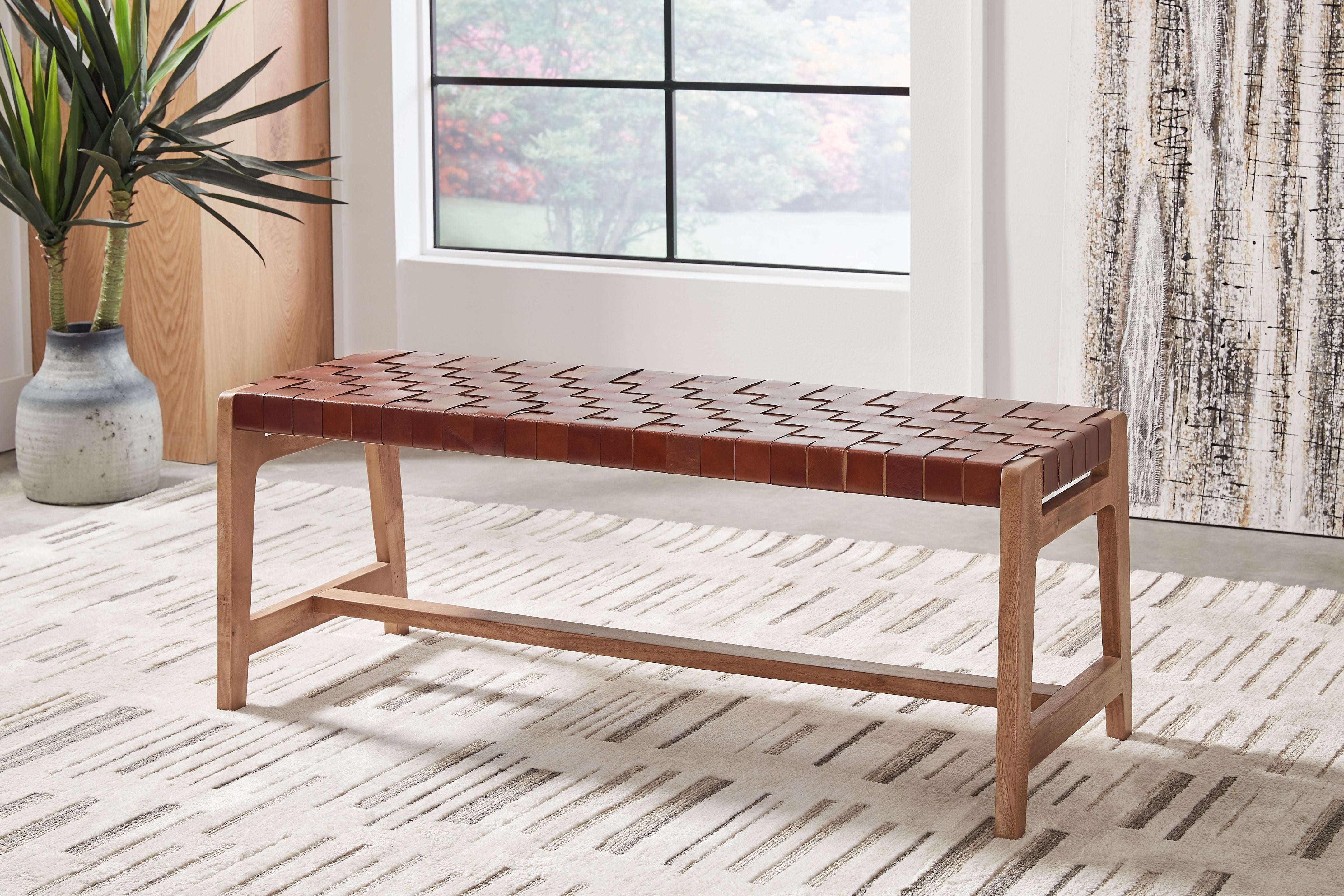 Lemmund - Natural / Brown - Accent Bench