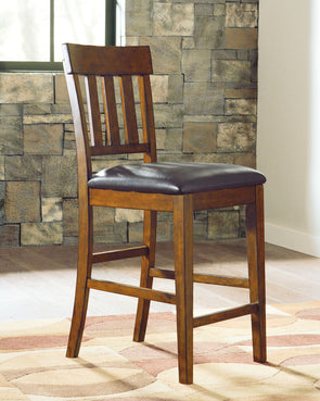 Ralene - Medium Brown - Upholstered Barstool