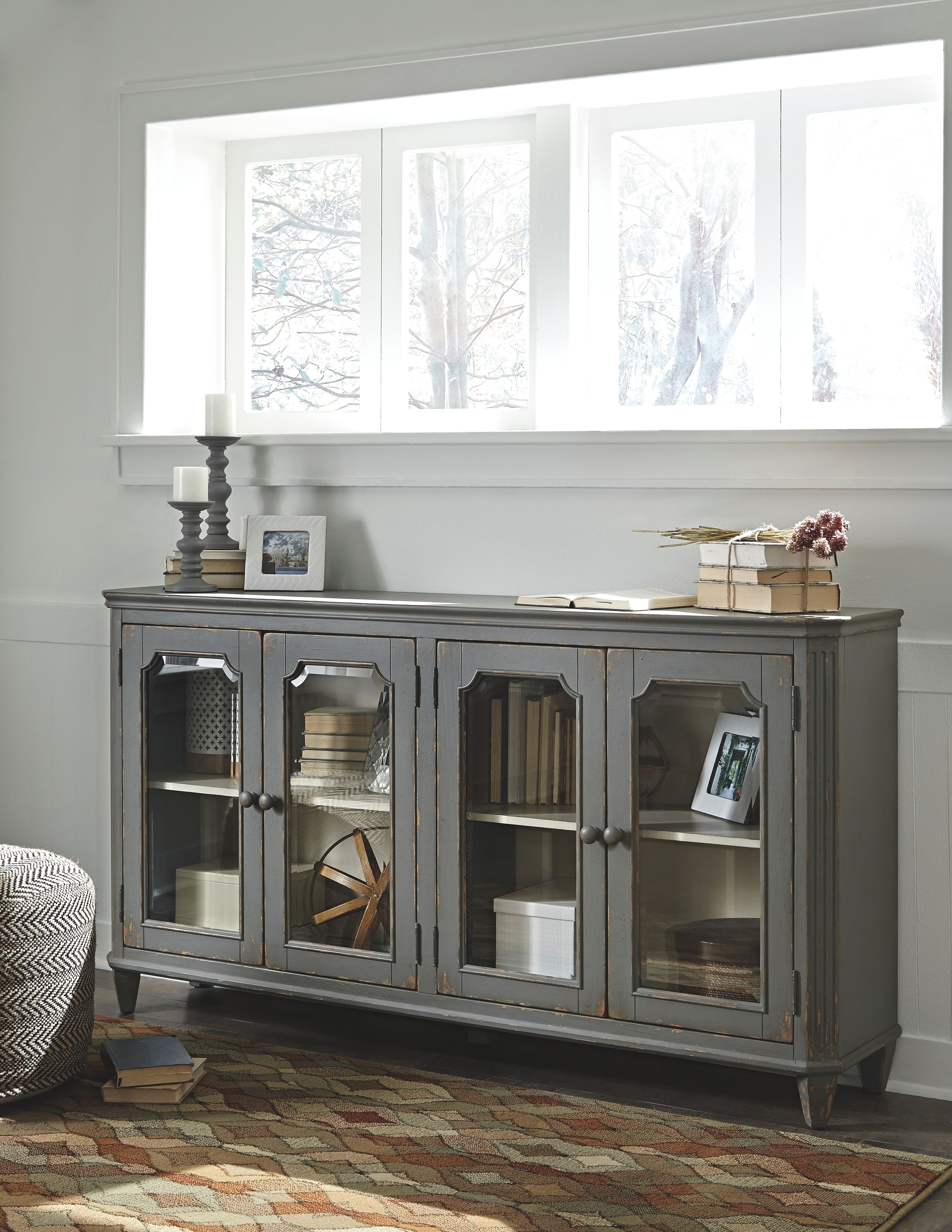 Mirimyn - Antique Gray - Accent Cabinet