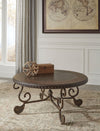 Rafferty - Dark Brown - Round Cocktail Table