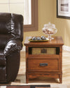 Cross Island - Medium Brown - Rectangular End Table