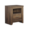 Juararo - Dark Brown - One Drawer Night Stand