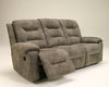 Rotation - Smoke - Reclining Sofa