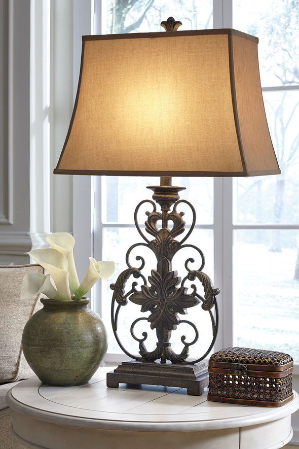 Sallee - Gold Finish - Poly Table Lamp (1/CN)