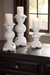 Devorah - Antique White - Candle Holder Set (3/CN)