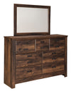 Quinden - Dark Brown - Bedroom Mirror