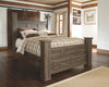 Juararo - Dark Brown - Queen Poster Storage Footboard