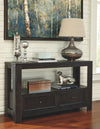 Gavelston - Rubbed Black - Sofa Table