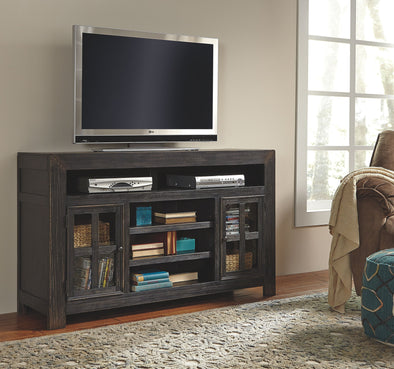 Gavelston - Black - LG TV Stand w/Fireplace Option