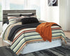 Cazenfeld - Black/Gray -  Panel Headboard