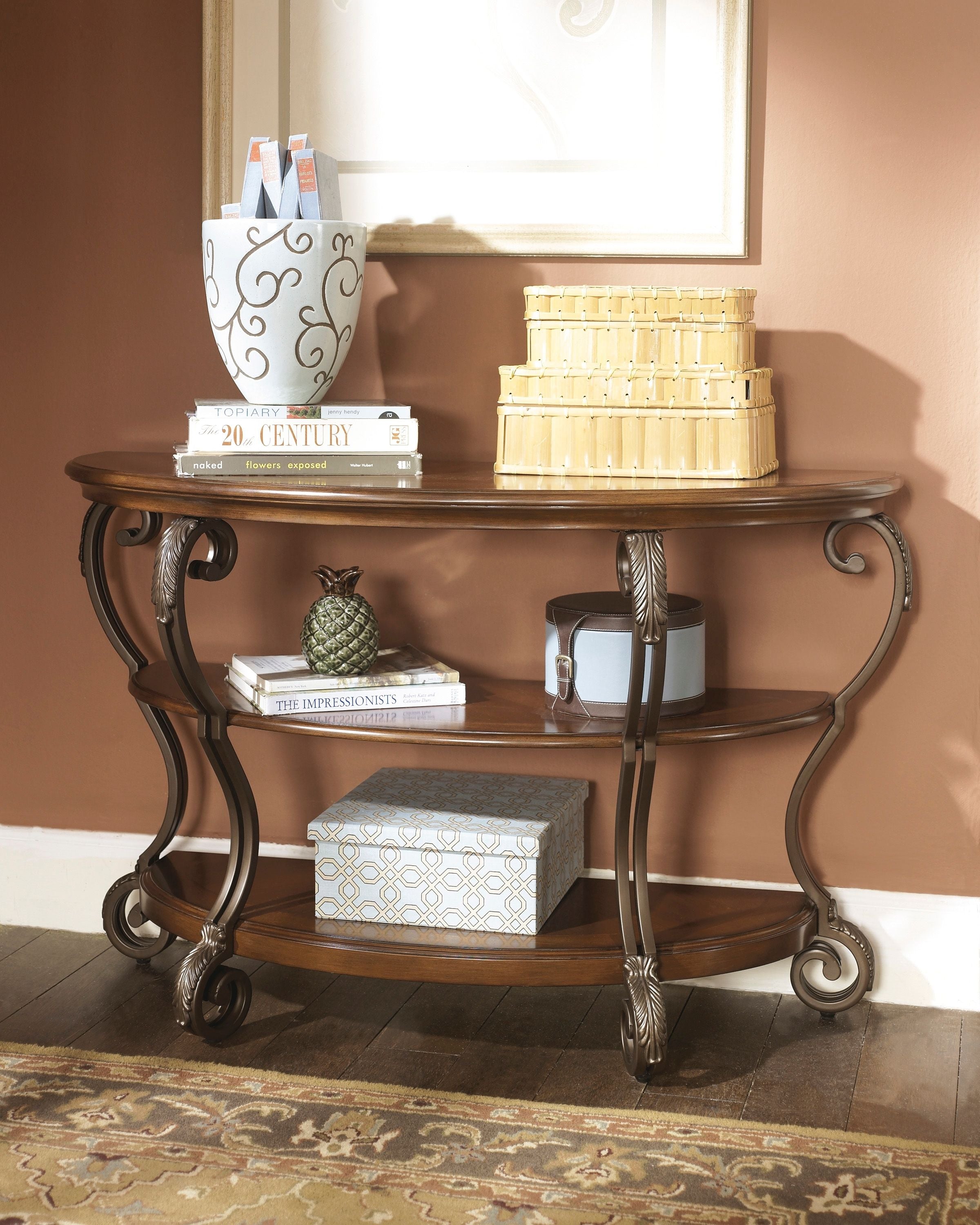 Nestor - Medium Brown - Sofa Table