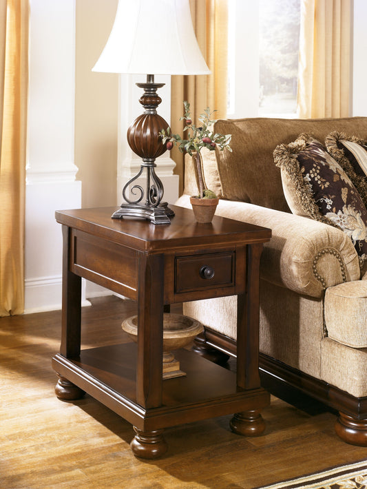 Porter - Rustic Brown - Chair Side End Table