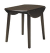 Hammis - Dark Brown - Round DRM Drop Leaf Table