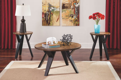 Ingel - Two-tone Brown - Occasional Table Set (3/CN)