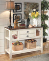 Whitesburg - Brown/Cottage White - Dining Room Server