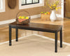 Owingsville - Black/Brown - Large Dining Room Bench