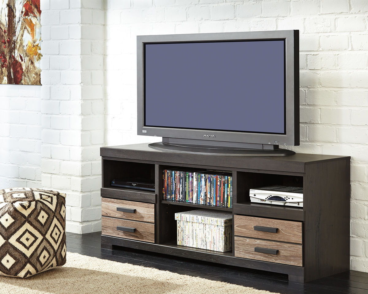 Harlinton - Warm Gray - LG TV Stand w/Fireplace Option