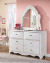 Exquisite - White - French Style Bedroom Mirror