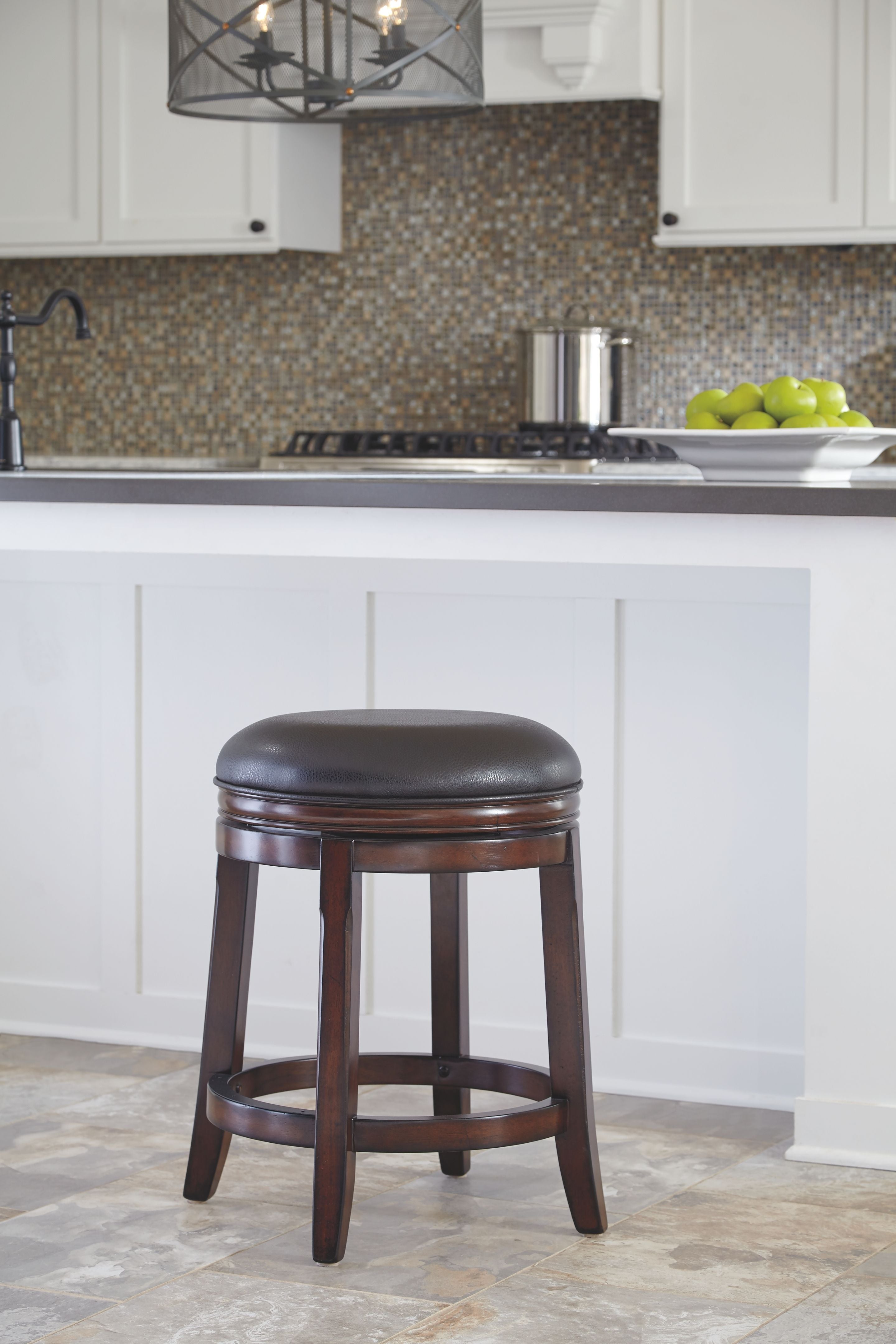 Porter - Rustic Brown - UPH Swivel Stool