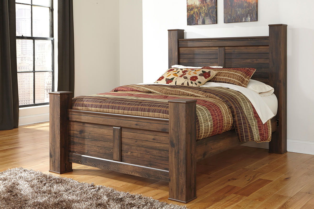 Quinden - Dark Brown - Queen Poster Footboard