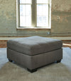 Pitkin - Slate - Oversized Accent Ottoman