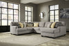 Cresson - Pewter - Armless Loveseat