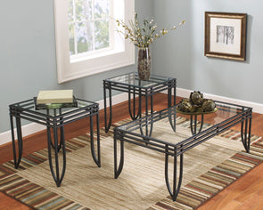 Exeter - Black/Brown - Occasional Table Set (3/CN)