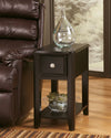 Breegin - Almost Black - Chair Side End Table