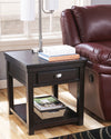 Hatsuko - Dark Brown - Rectangular End Table