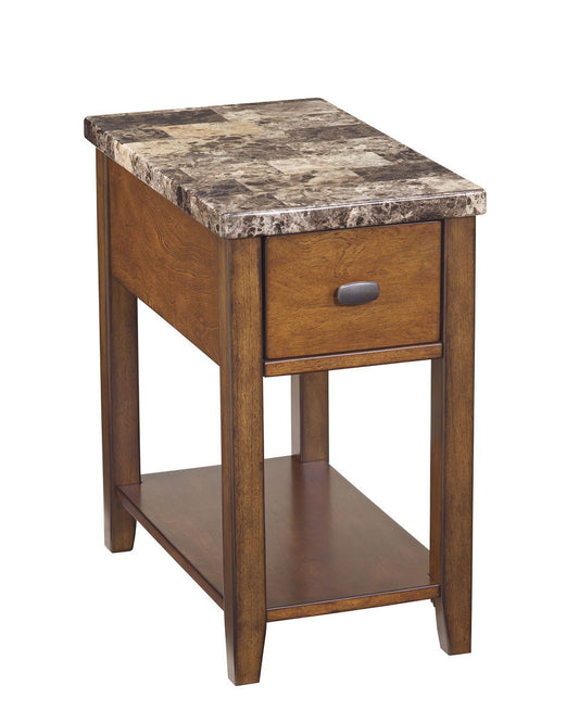 Breegin - Brown - Chair Side End Table