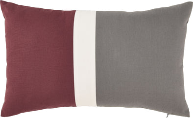 Jacop - Gray/White/Brick Red - Pillow (4/CS)