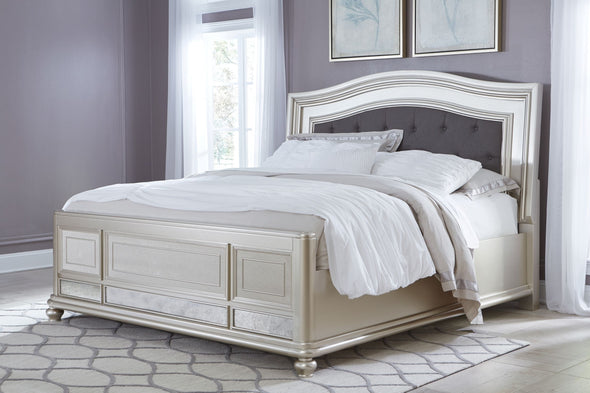 Coralayne - Silver -  UPH Panel Bed