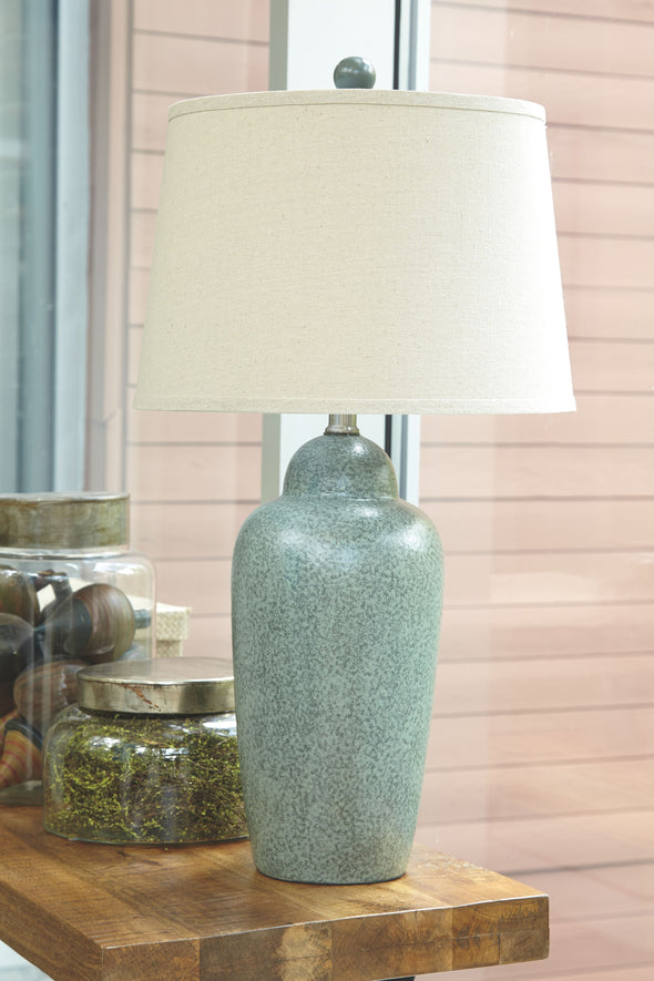 Saher - Green - Ceramic Table Lamp (1/CN)