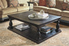 Mallacar - Black - Rectangular Cocktail Table