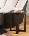 Marion - Dark Brown - Round End Table