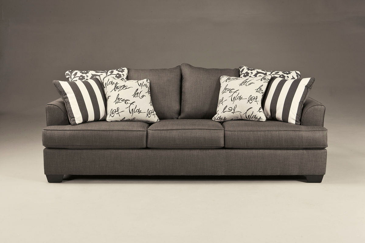 Levon Charcoal Sofa Mega