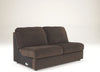 Jessa Place - Chocolate - Armless Loveseat