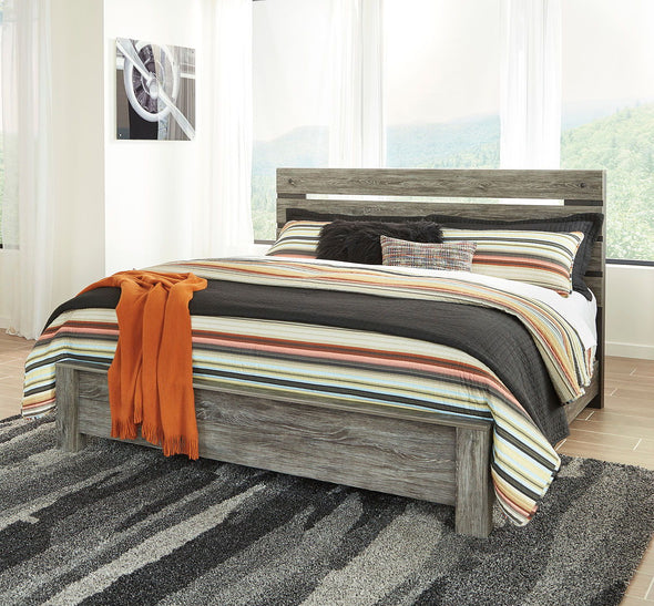 Cazenfeld - Black/Gray -  Panel Bed