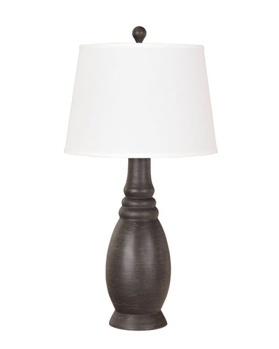 Sydna - Antique Black - Poly Table Lamp (2/CN)