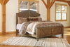 Colestad - Light Brown -  Panel Bed