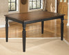 Owingsville - Black/Brown - Rectangular Dining Room Table