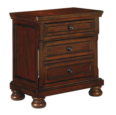 Porter - Rustic Brown - Two Drawer Night Stand