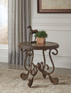 Rafferty - Dark Brown - Round End Table