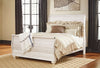 Willowton - Whitewash - Queen Sleigh Headboard