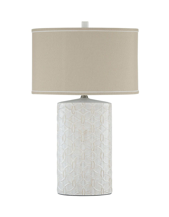 Shelvia - Antique White - Ceramic Table Lamp (1/CN)
