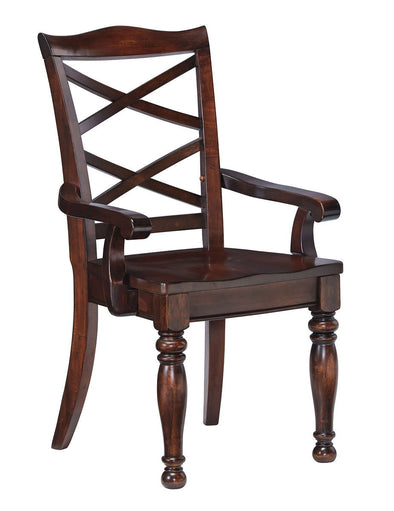 Porter - Rustic Brown - Dining Room Arm Chair